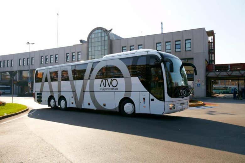 Ônibus preparado para o transfer