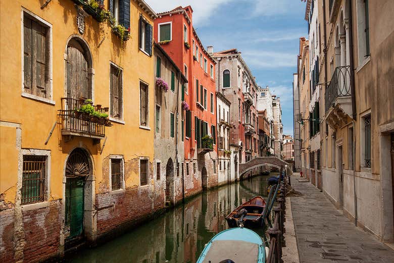 Um dos canais de Veneza